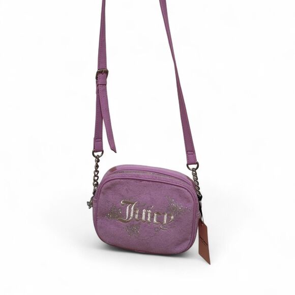Juicy Couture Handbags - NWT Juicy Couture Violet Terry - Wingin’ It Camera Butterfly Bag